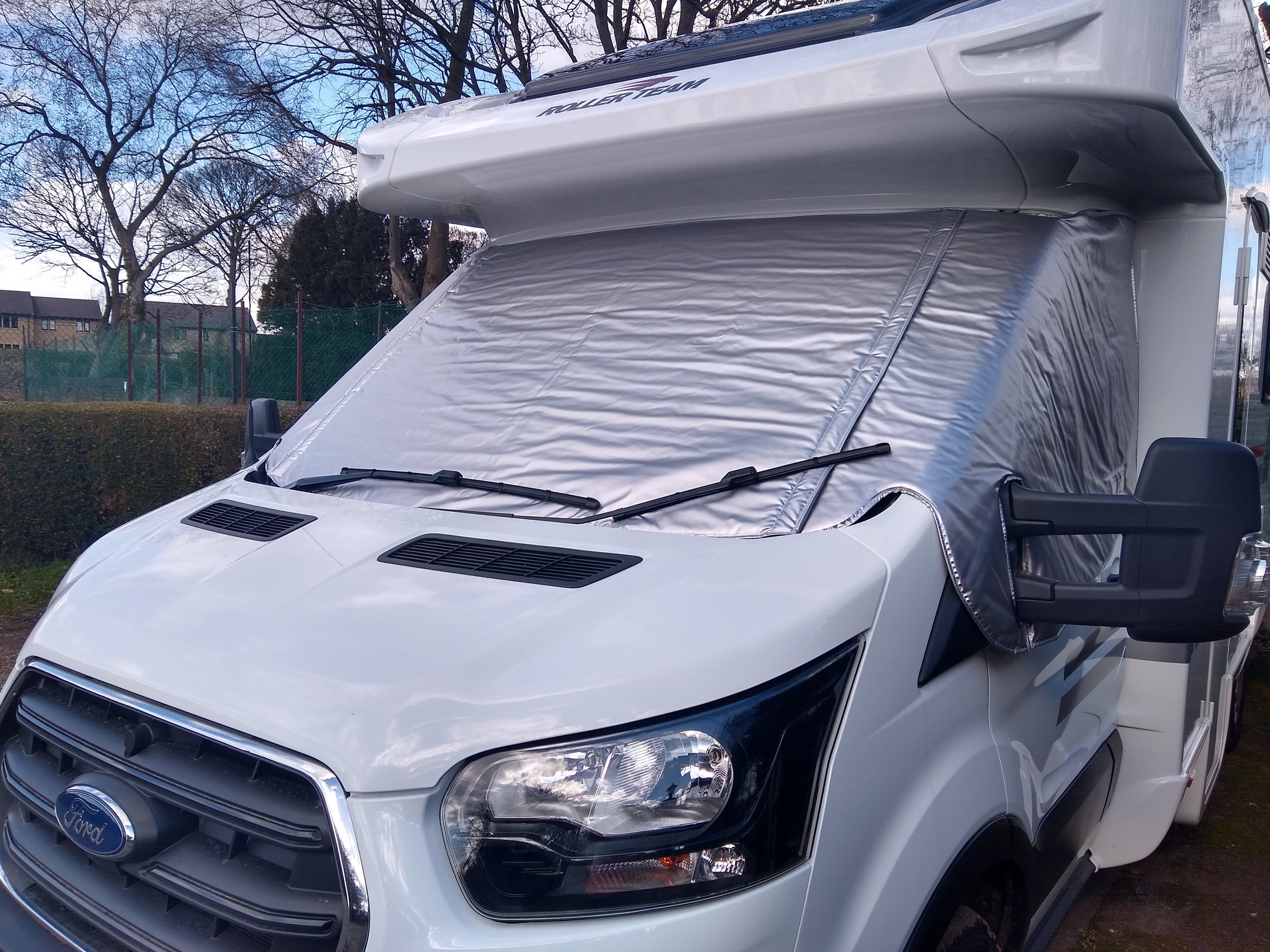 Insulated Windscreen Cover Peugeot Cab - Silver