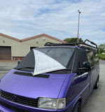 Externe thermische voorruit cover voor VW T4, zilver opvouwbare waterdichte voorruit wrap cover, venster voorscherm vorst UV zonwering Externe thermische voorruit cover voor VW T4, zilver opvouwbare waterdichte voorruit wrap cover, venster voorscherm vorst UV zonwering